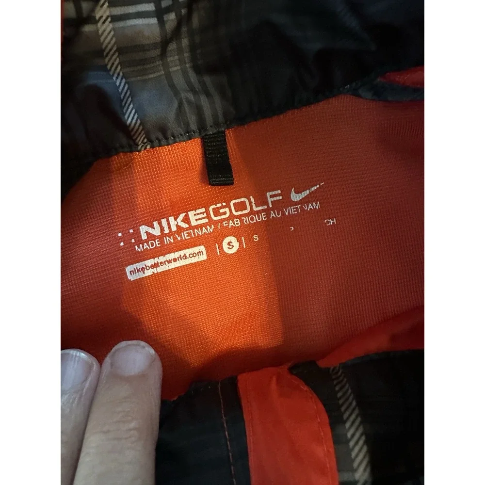 Nike Golf Jacket Red Womens Windbreaker S Running Jacket Athletic Athleisure Y2K
